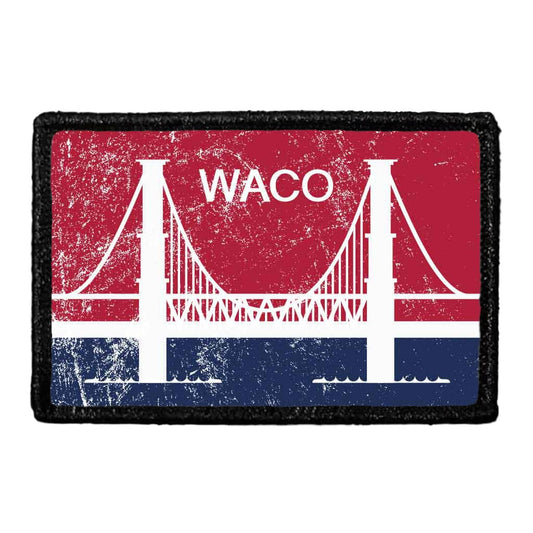 Waco City Flag - Color - Distressed - Removable Patch
