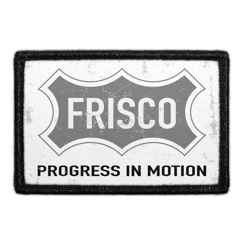 Frisco City Flag - Black and White - Distressed - Removable Patch