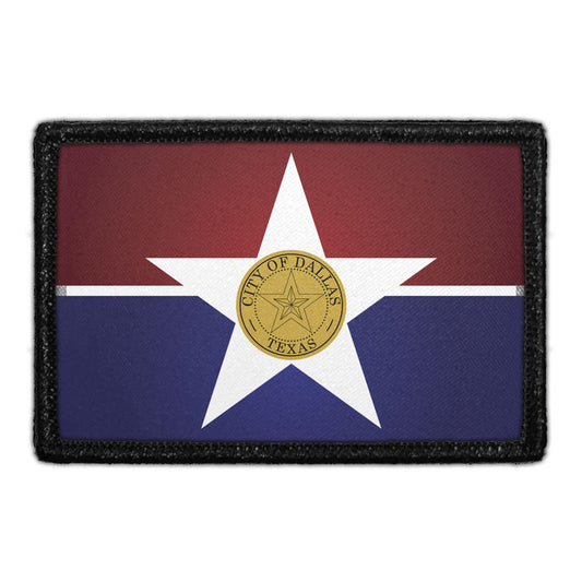 Dallas City Flag - Color - Removable Patch