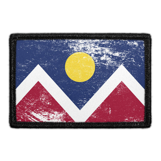 Denver City Flag - Color - Distressed - Removable Patch