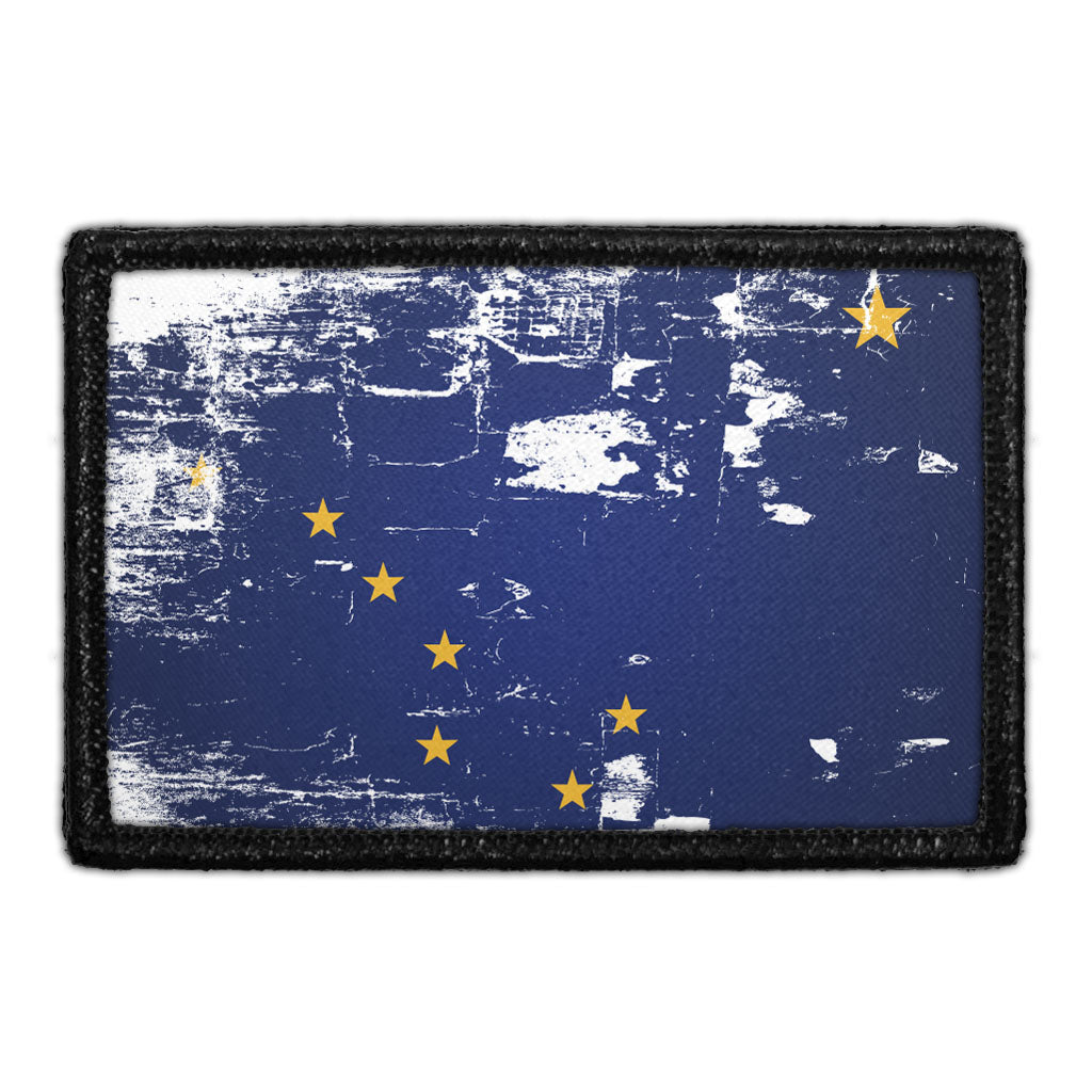 Alaska State Flag - Color - Distressed - Removable Patch