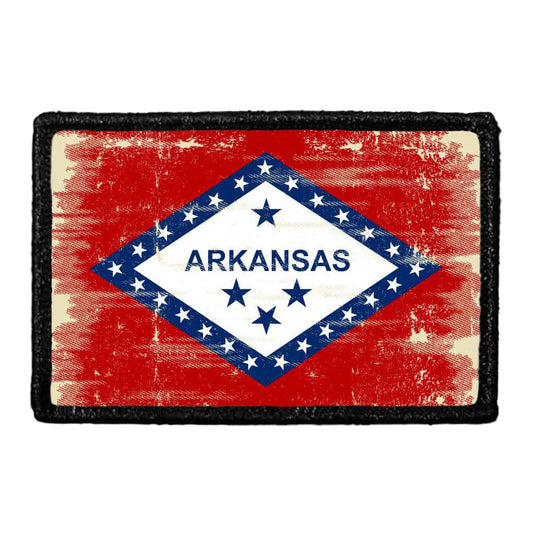 Arkansas State Flag - Color - Distressed - Removable Patch