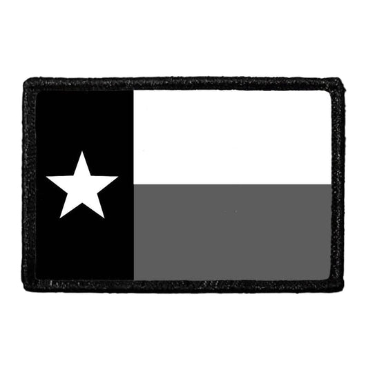 Texas State Flag - Black and White - Patch