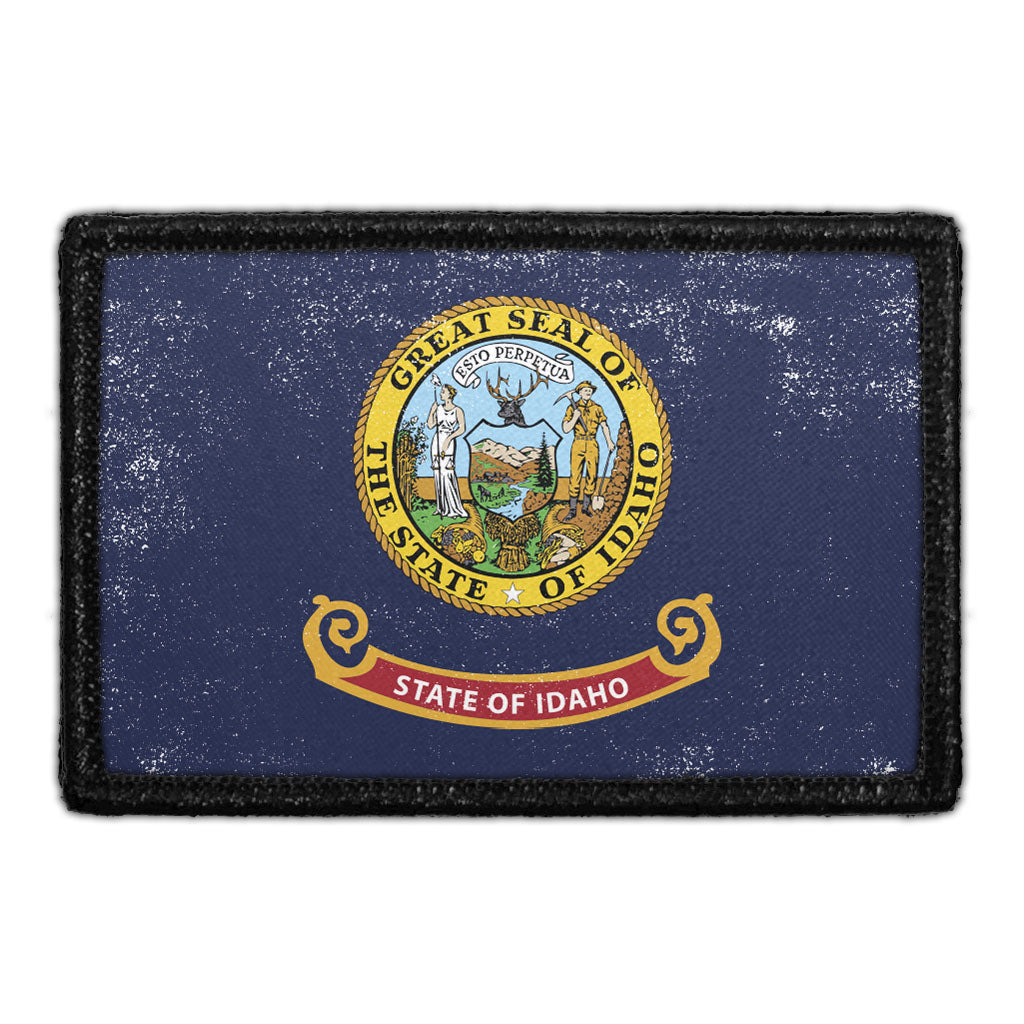 Idaho State Flag - Color - Distressed - Removable Patch