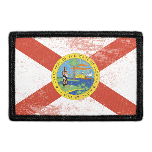 Florida State Flag - Color - Distressed - Removable Patch