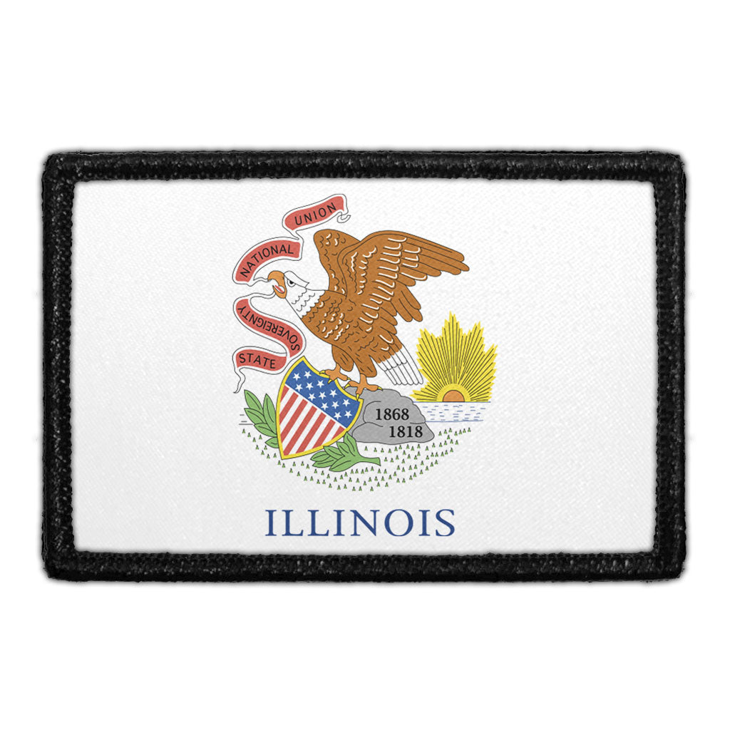 Illinois State Flag - Color - Removable Patch