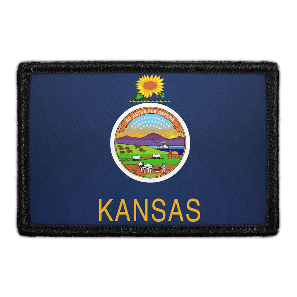 Kansas State Flag - Color - Removable Patch