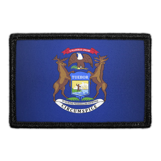 Michigan State Flag - Color - Removable Patch