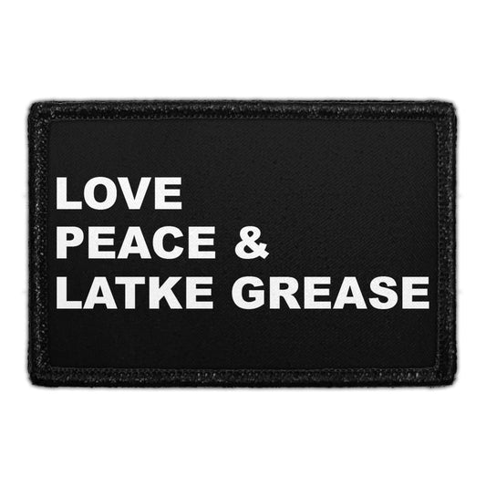 Love, Peace and Latke Grease - Removable Patch