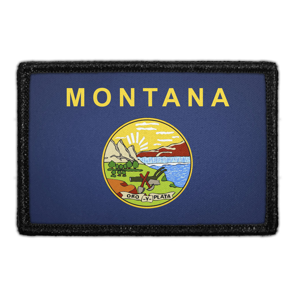 Montana State Flag - Color - Removable Patch