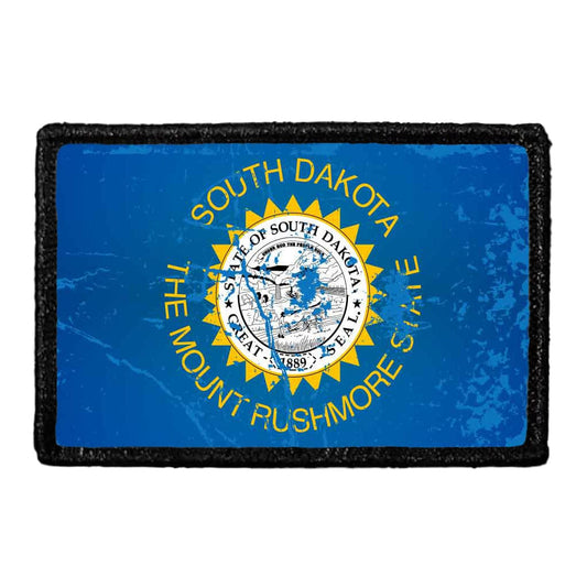 South Dakota State Flag - Color - Distressed - Removable Patch