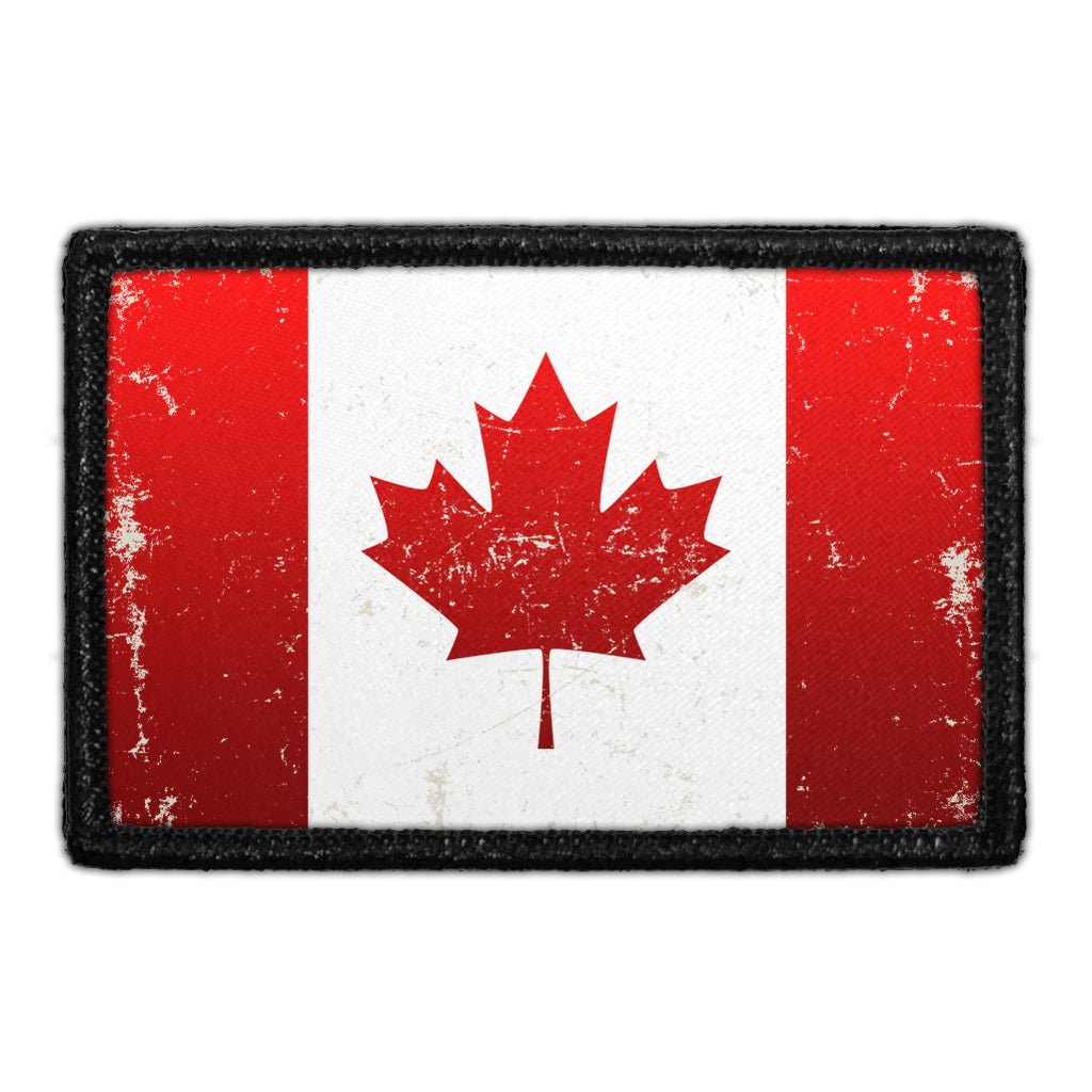 Canada Flag - Color - Distressed - Removable Patch