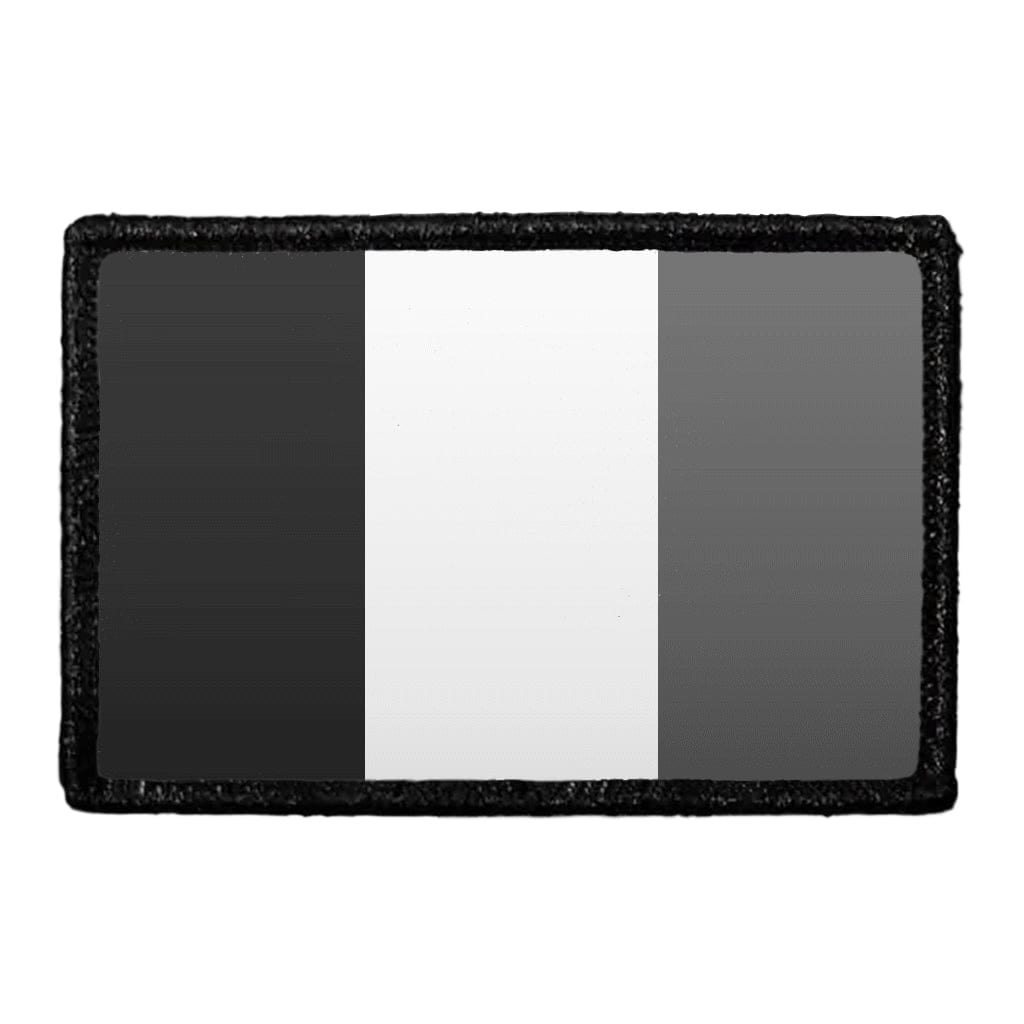 France Flag - Black and White - Removable Patch