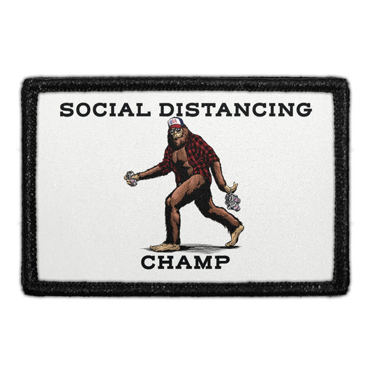 Social Distancing Champ - Big Foot - Removable Patch