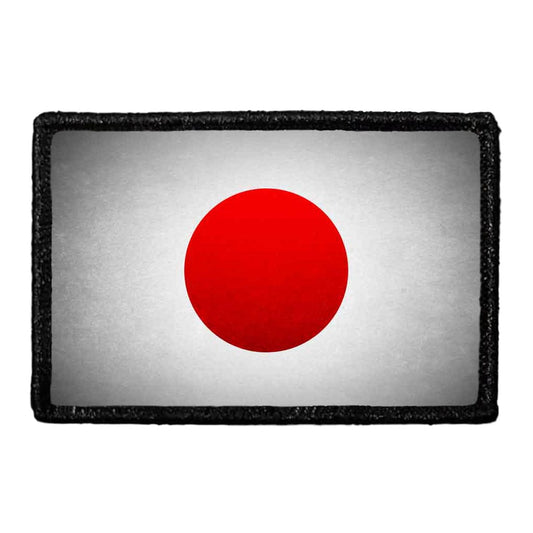 Japan Flag - Color - Distressed - Removable Patch