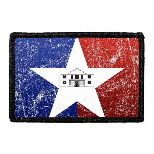 San Antonio City Flag - Color - Distressed - Removable Patch