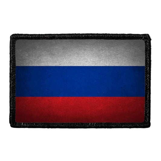 Russia Flag - Color - Distressed - Removable Patch