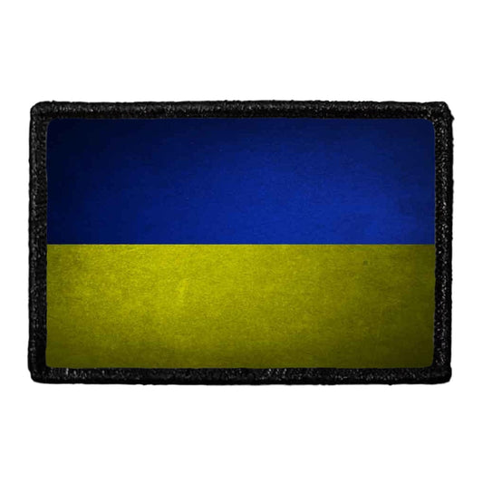 Ukraine Flag - Color - Distressed - Removable Patch