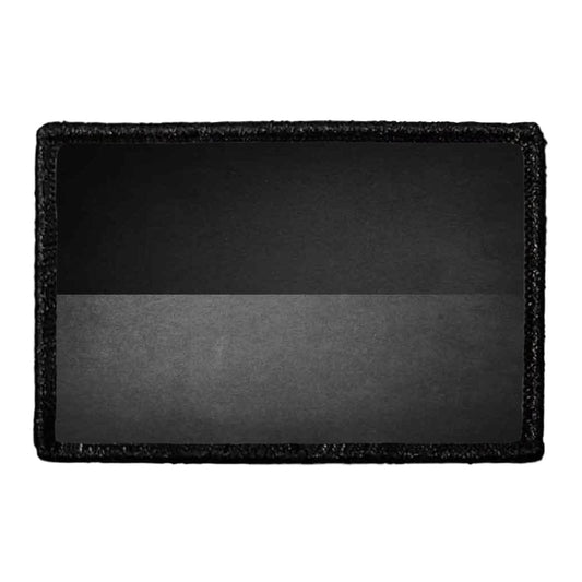 Ukraine Flag - Black and White - Distressed - Removable Patch