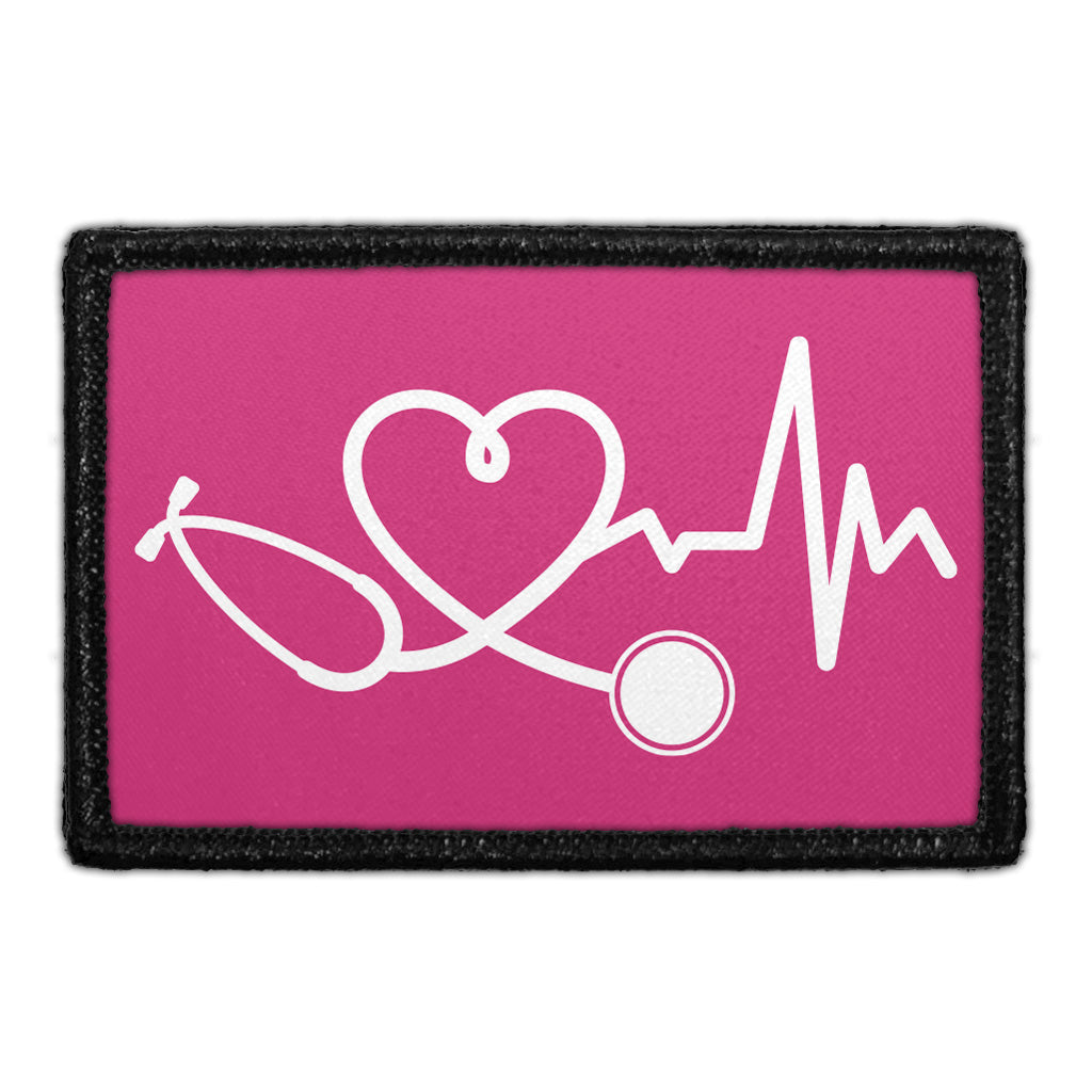Healthcare Heartbeat - Hot Pink - Removable Patch