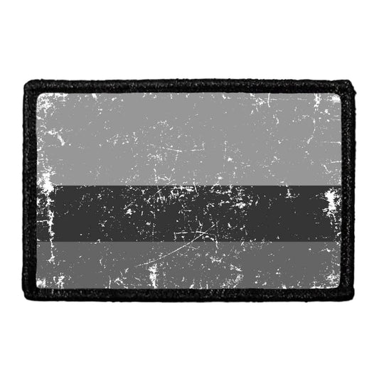 Columbia Flag - Black and White - Distressed - Removable Patch