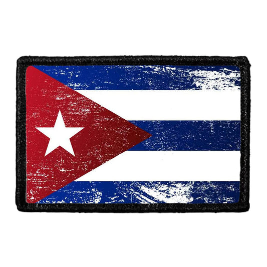 Cuba Flag - Color - Distressed - Removable Patch
