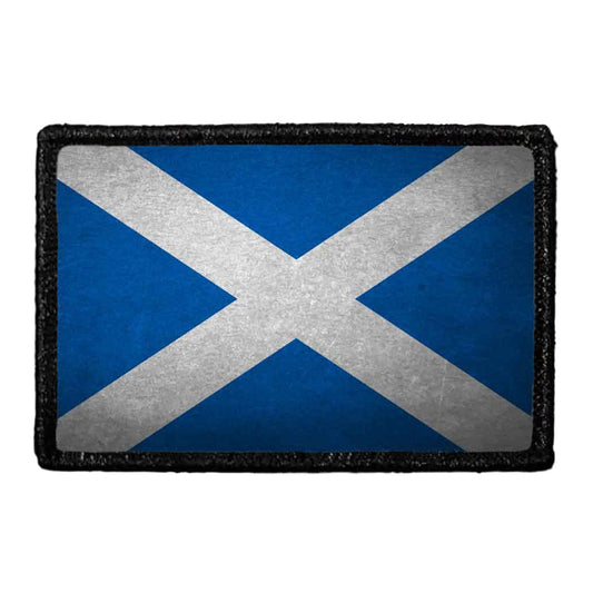 Scotland Flag - Color - Distressed - Removable Patch