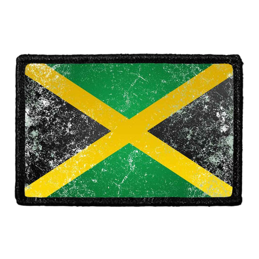 Jamaica Flag - Color - Distressed - Removable Patch