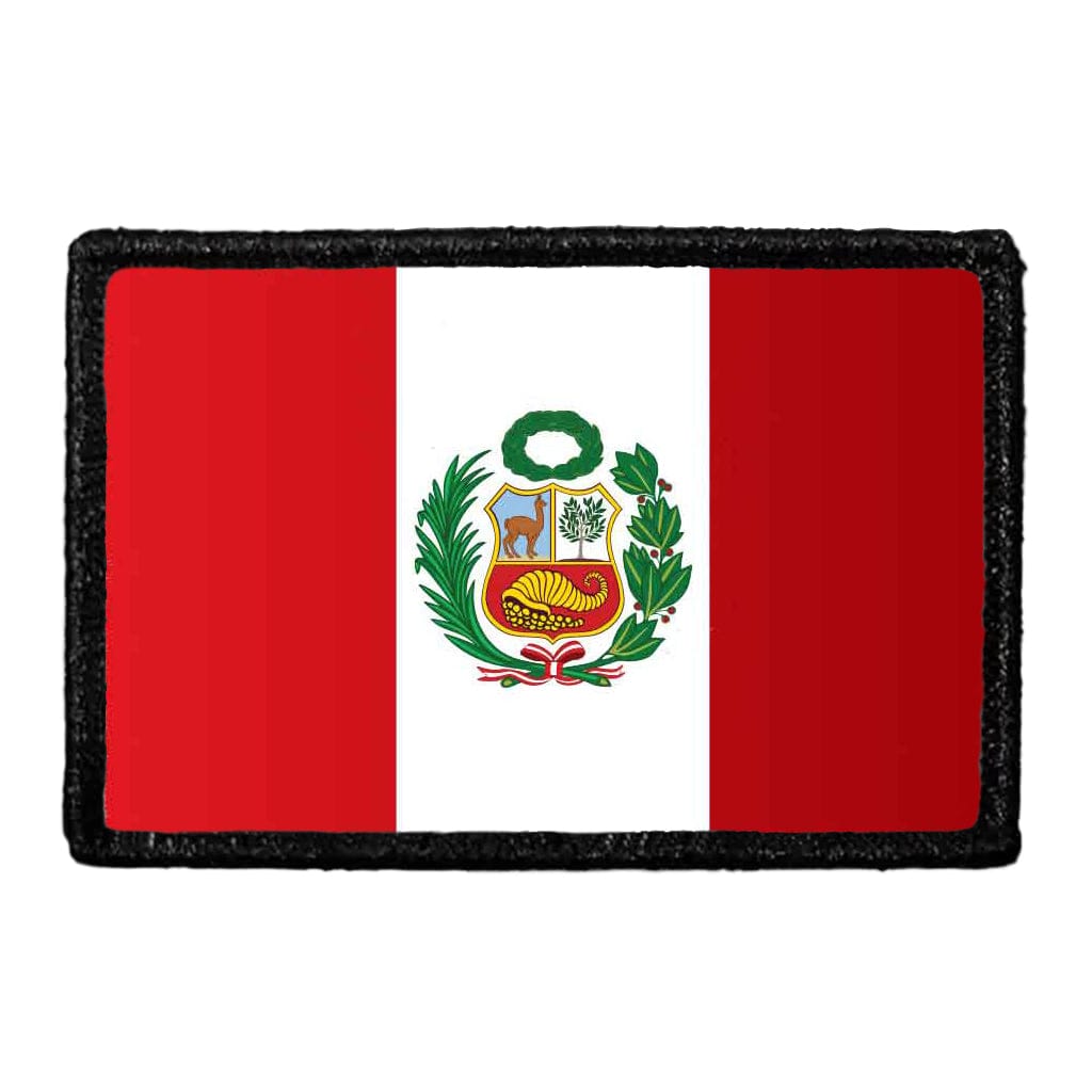 Peru Flag - Color - Removable Patch