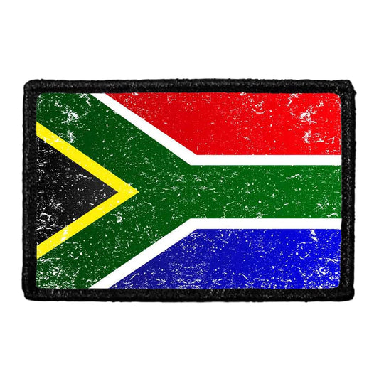 South Africa Flag - Color - Distressed - Removable Patch