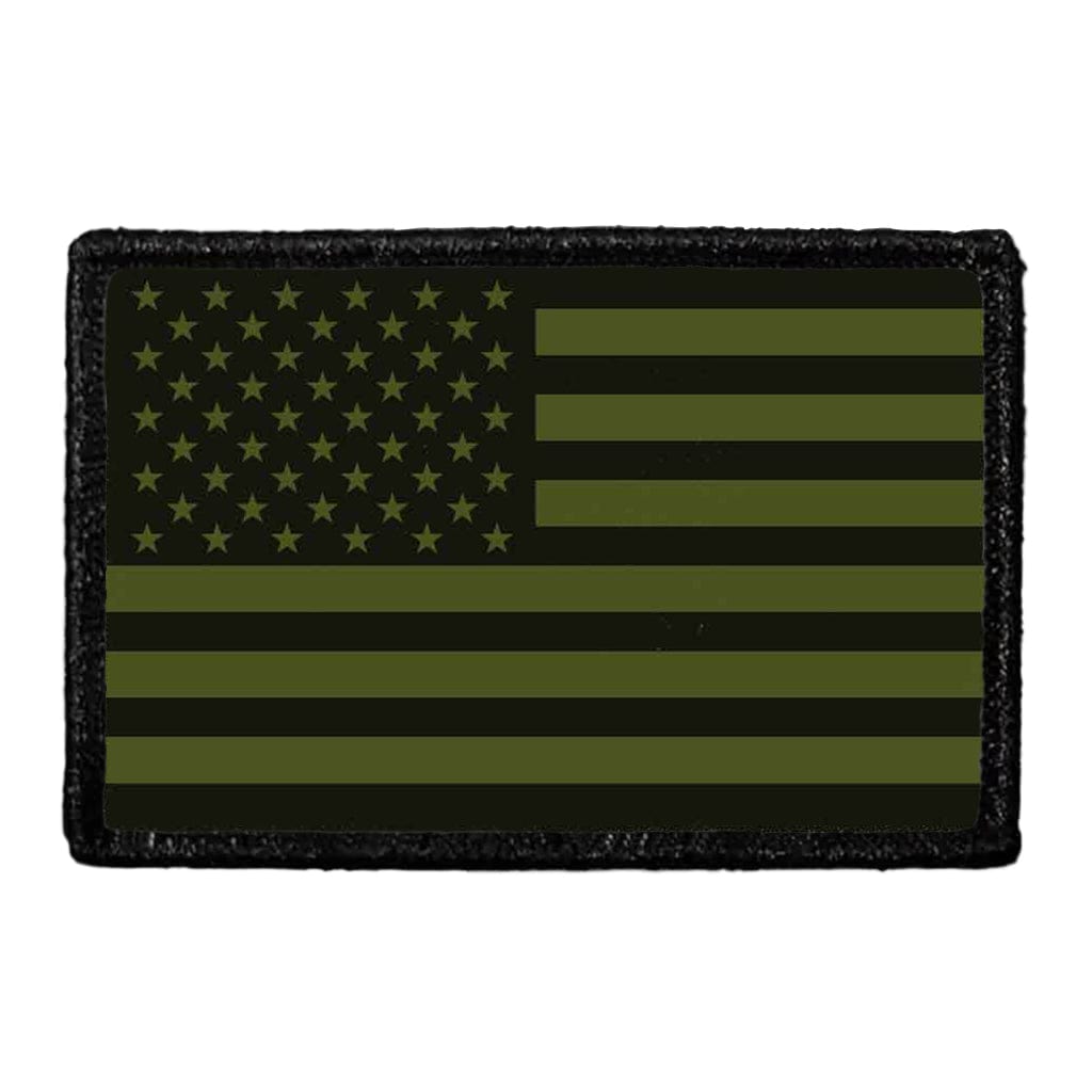 American Flag - Military Green - Patch