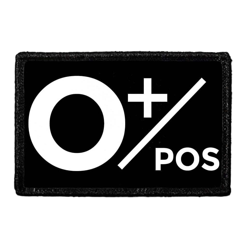 O+ Positive Blood Type - Removable Patch