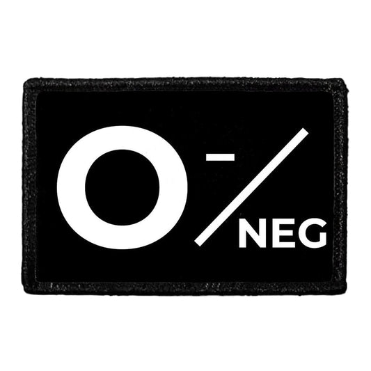 O- Negative Blood Type - Removable Patch