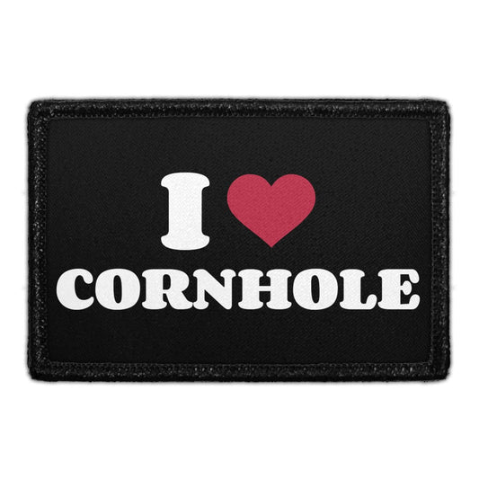 I Love Cornhole - Removable Patch
