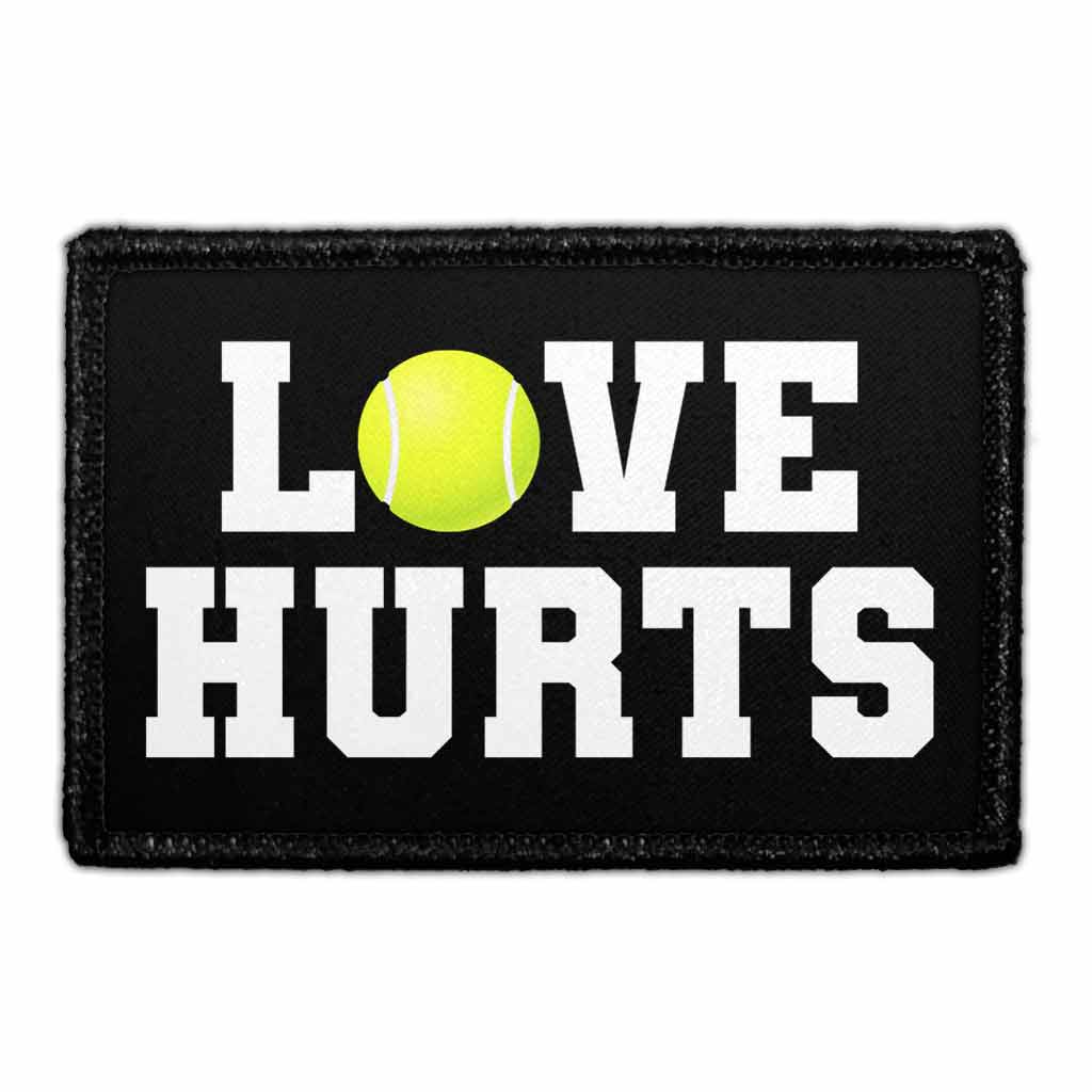 Love Hurts - Tennis - Removable Patch