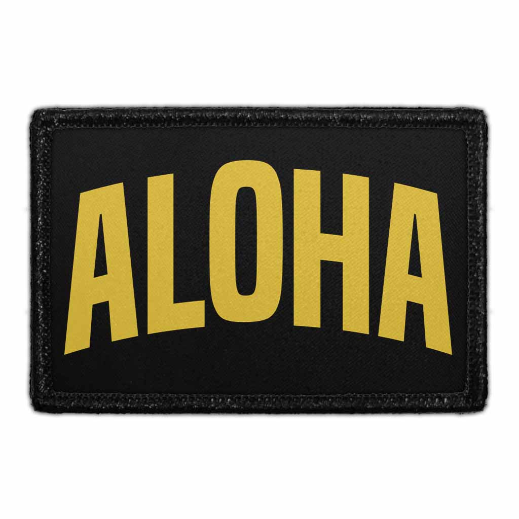 Aloha - Black and Yellow - Removable Patch