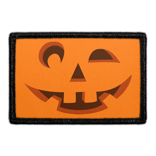 Pumpkin Face - Removable Patch