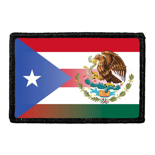 Mexirican Flag - Color - Removable Patch