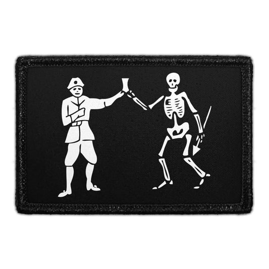 Pirate Bartholomew Roberts Flag - Removable Patch