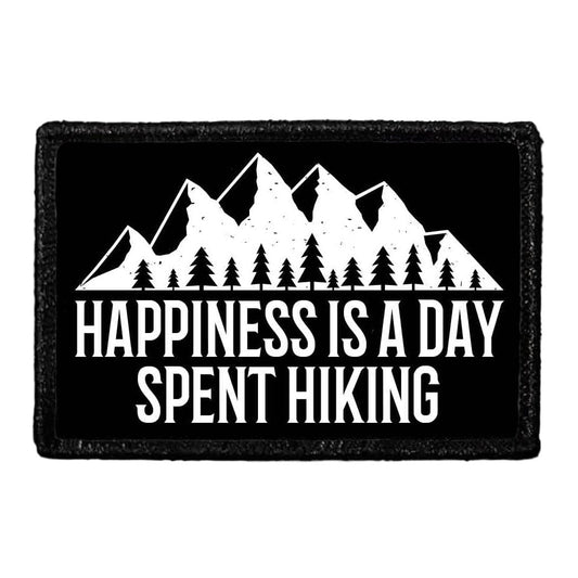 Happiness Is A Day Spent Hiking - Removable Patch