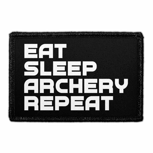 Eat Sleep Archery Repeat - Removable Patch