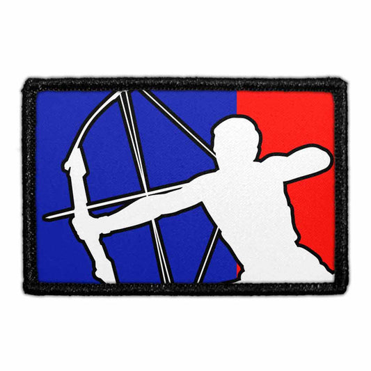 Archery Red - Blue Logo - Removable Patch