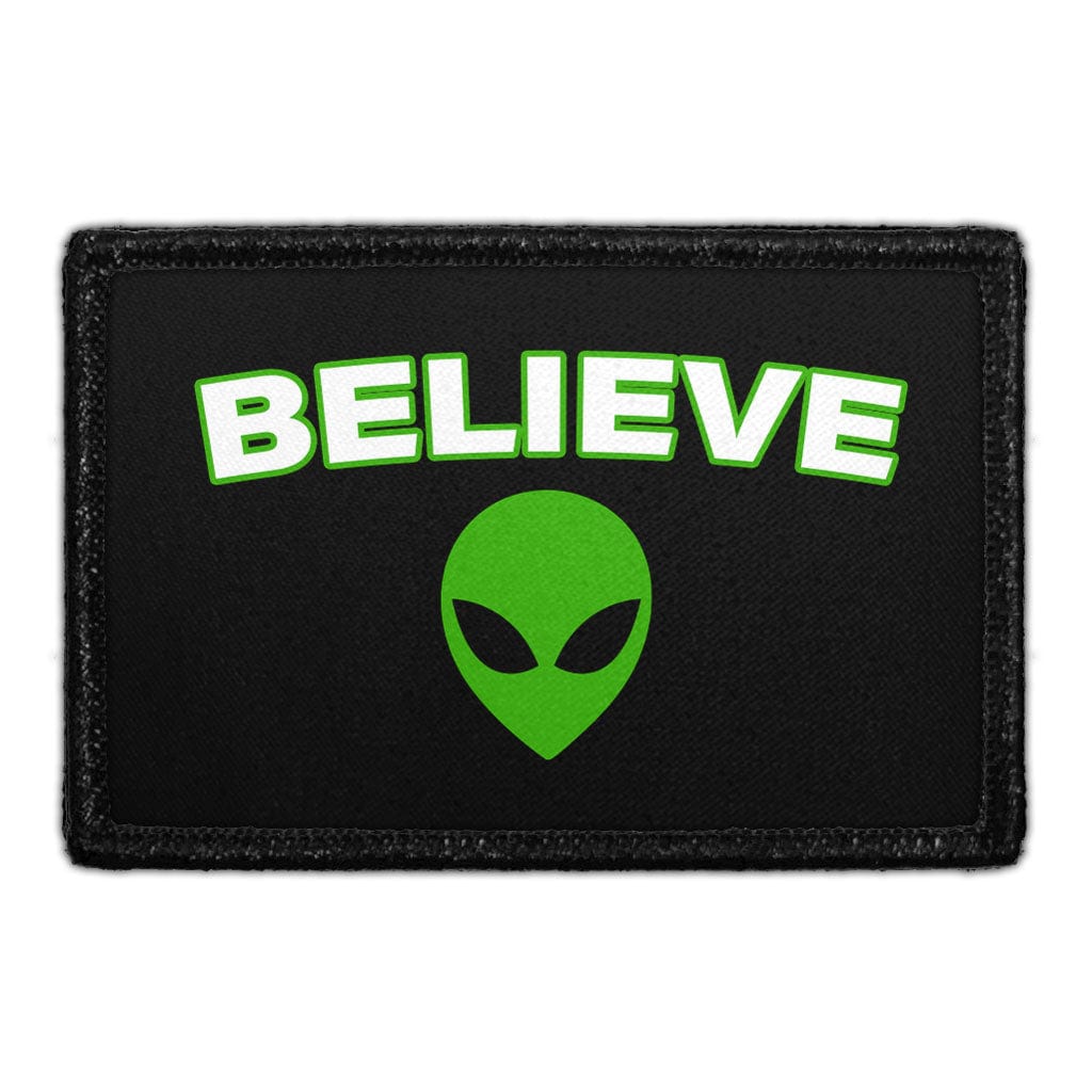 Alien Head - Believe - Removable Patch