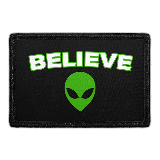 Alien Head - Believe - Removable Patch