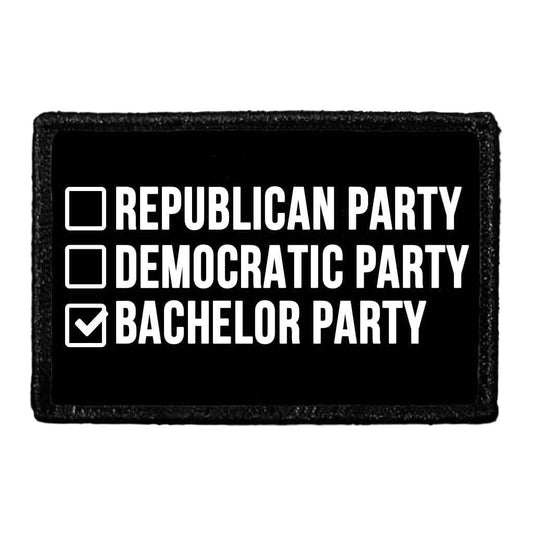 REPUBLICAN_PARTY_DEMOCRATIC_PARTY_BACHELOR_PARTY - REMOVABLE PATCH