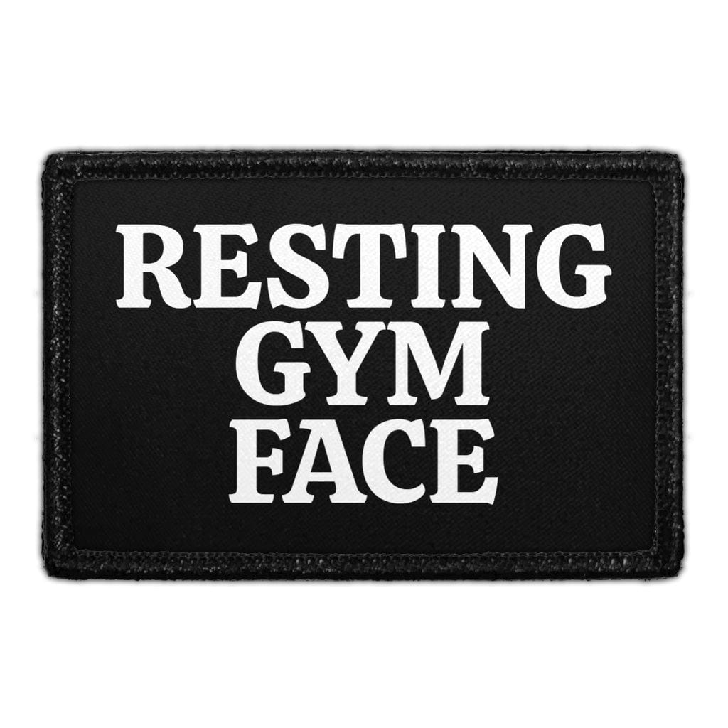 Resting Gym Face - Removable Patch