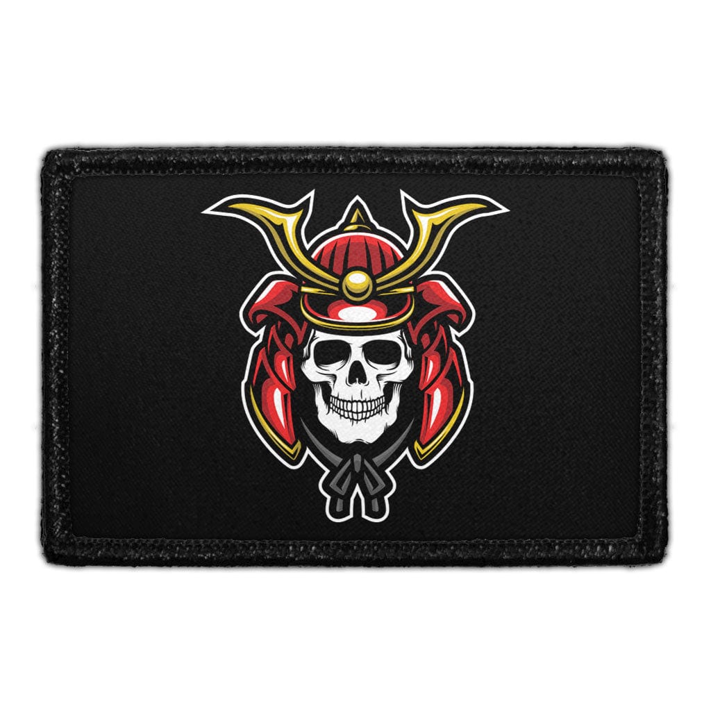 Skull With Samurai Helmet - Removable Patch