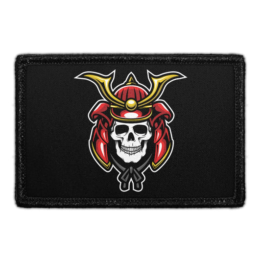 Skull With Samurai Helmet - Removable Patch