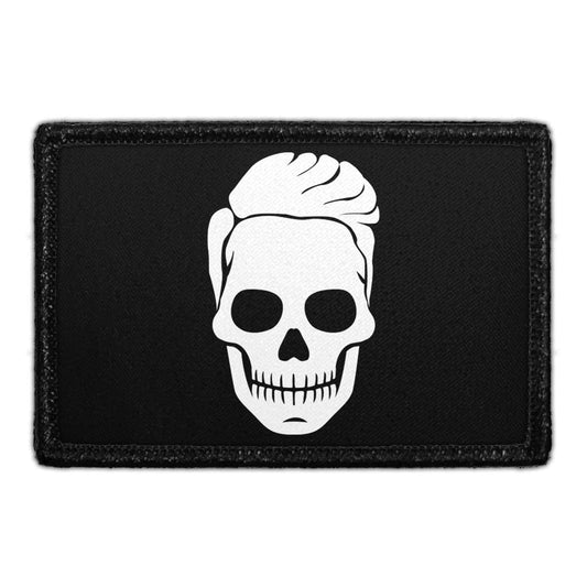 Skull With Nice Hair - Removable Patch