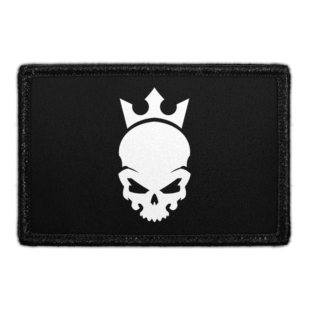 Skull With Crown - Removable Patch